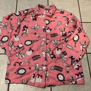 Disney Minnie Walt Disney World Vintage Pajamas Top